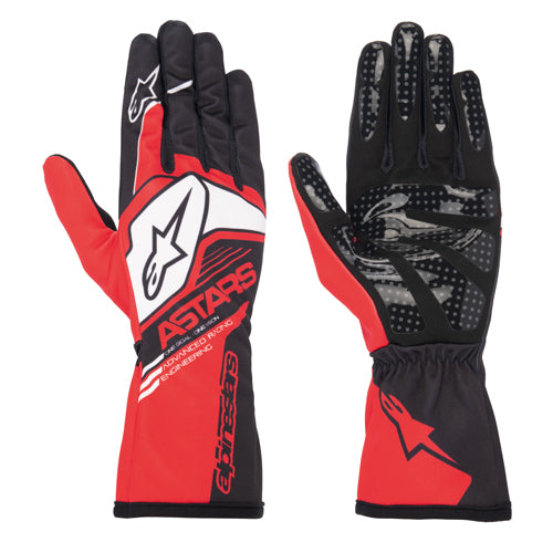 Alpinestars gloves Tech 1-K Race V2 Solid red/black –