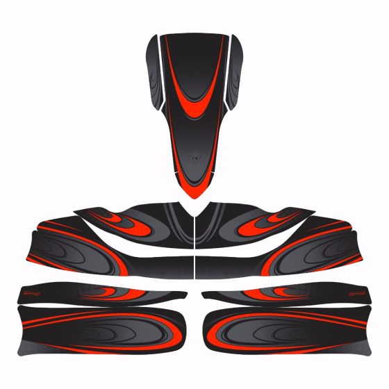 McLaren geïnspireerd Kart Stickerset