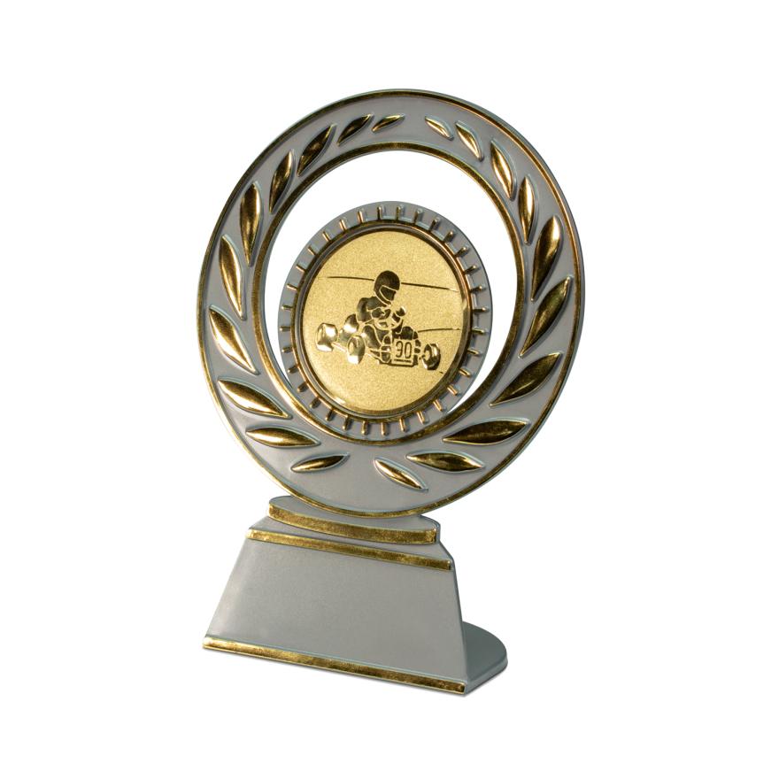 Trofee ronde kart goud