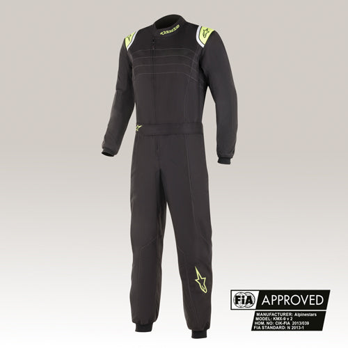 Alpinestars KMX-9 V2 overalls | black/neon yellow
