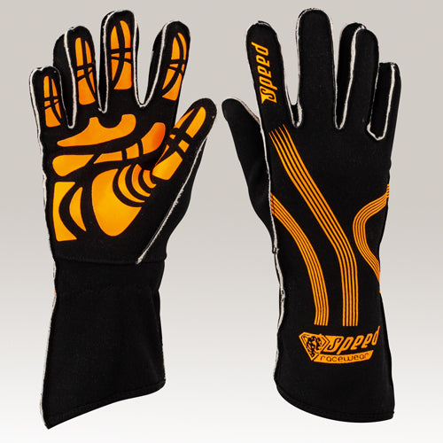 Speed handschoenen | ADELAIDE G-1 | zwart/neon oranje