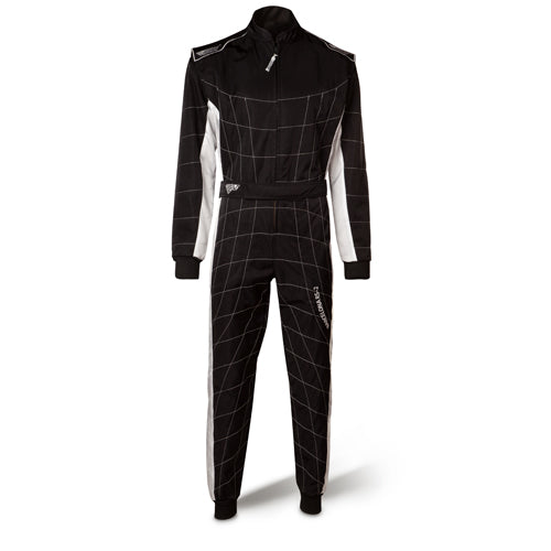 Speed Racing overalls | BARCELONA RS-2 | CIK black, white