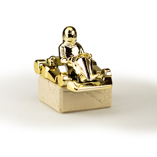 Kart op marmer goud