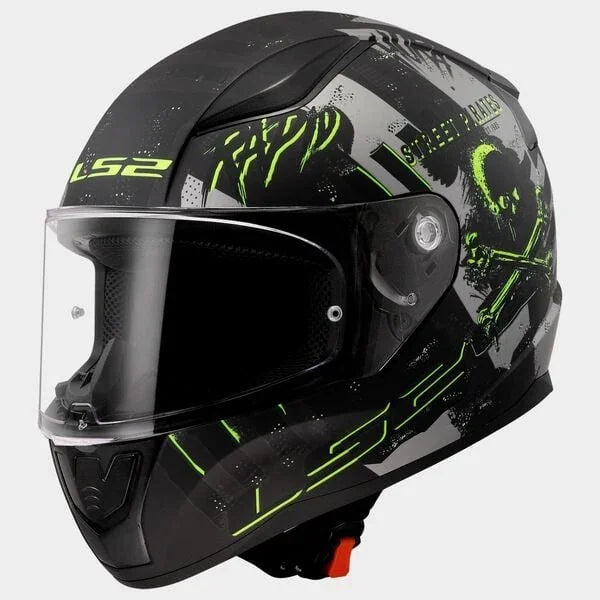 LS2 FF353 Rapid II Pirates matt titanium - KartKings
