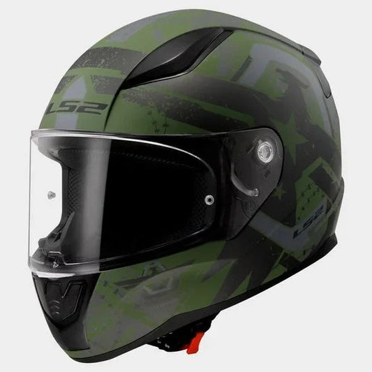 LS2 FF353 Rapid II Thunder Birds matt military green - KartKings