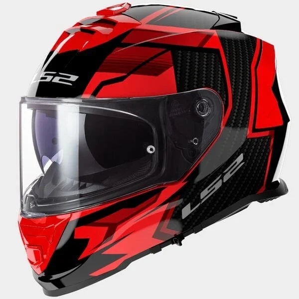 LS2 FF800 Storm II tracker rood / zwart - KartKings