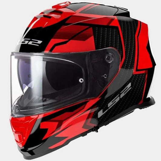 LS2 FF800 Storm II tracker rood / zwart - KartKings