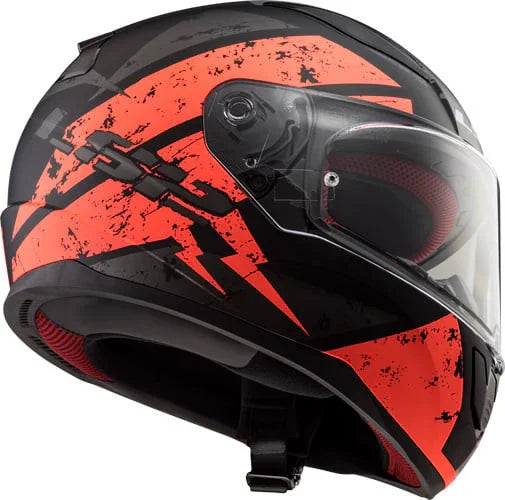 LS2 FF353 Deadbolt matt oranje/zwart - KartKings