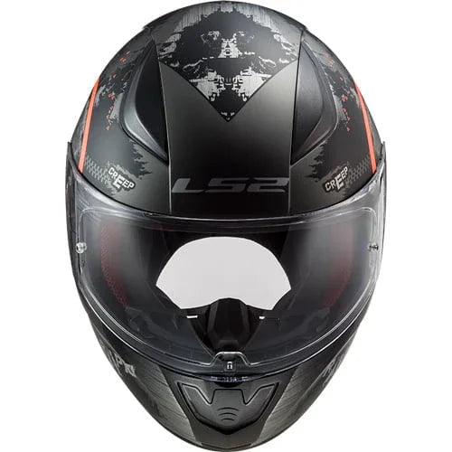 LS2 FF353 Circle zwart/oranje - KartKings