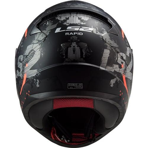 LS2 FF353 Circle zwart/oranje - KartKings