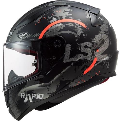 LS2 FF353 Circle zwart/oranje - KartKings
