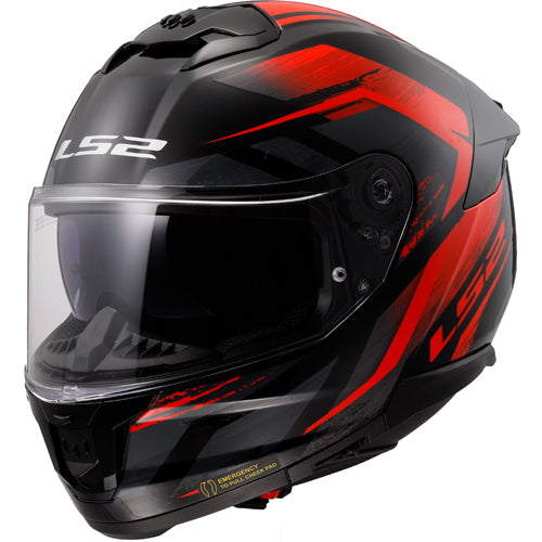 Helm LS2 FURY zwart/rood