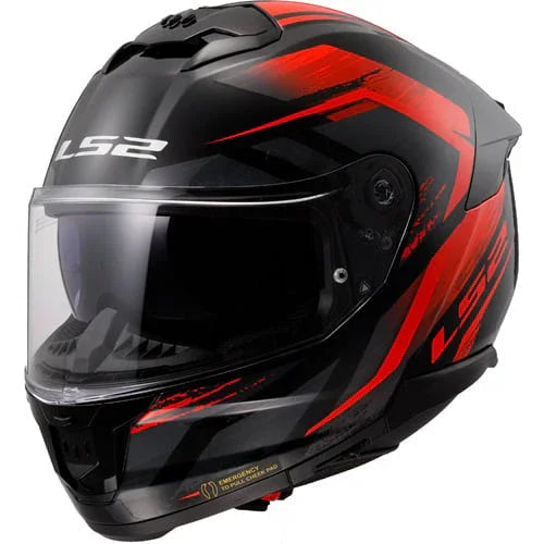 LS2 FF808 Stream II Fury zwart/rood - KartKings