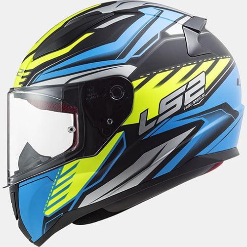 LS2 FF353 Gale zwart/blauw/fluor geel - KartKings