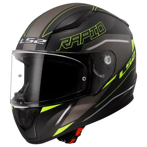 LS2 FF353 Rapid II Rokku zwart / fluor geel - KartKings