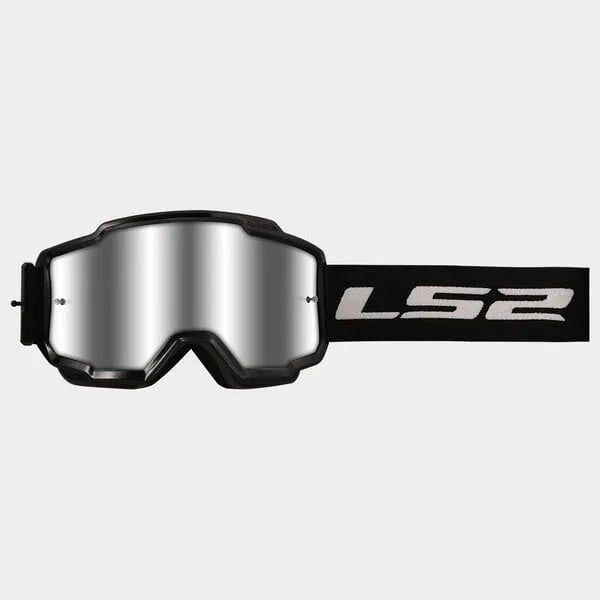 LS2 Charger cross brill zwart / zilver - KartKings