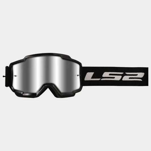 LS2 Charger cross brill zwart / zilver - KartKings