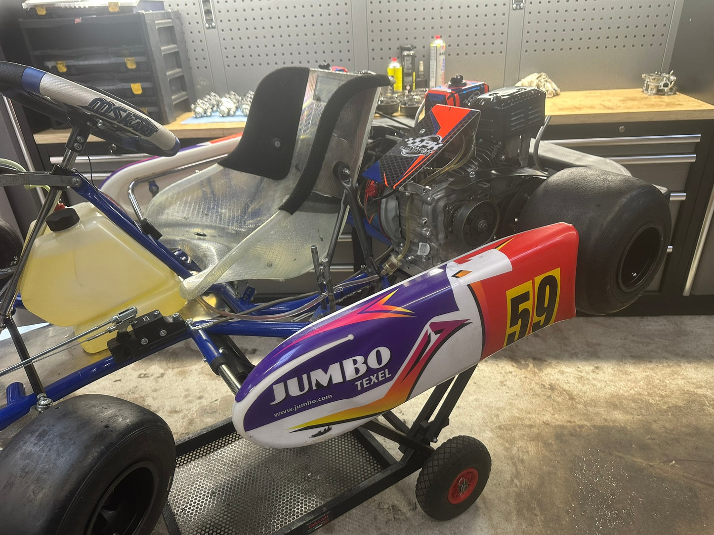 MS Pro kart #59 - 2024 - Getunede motoren