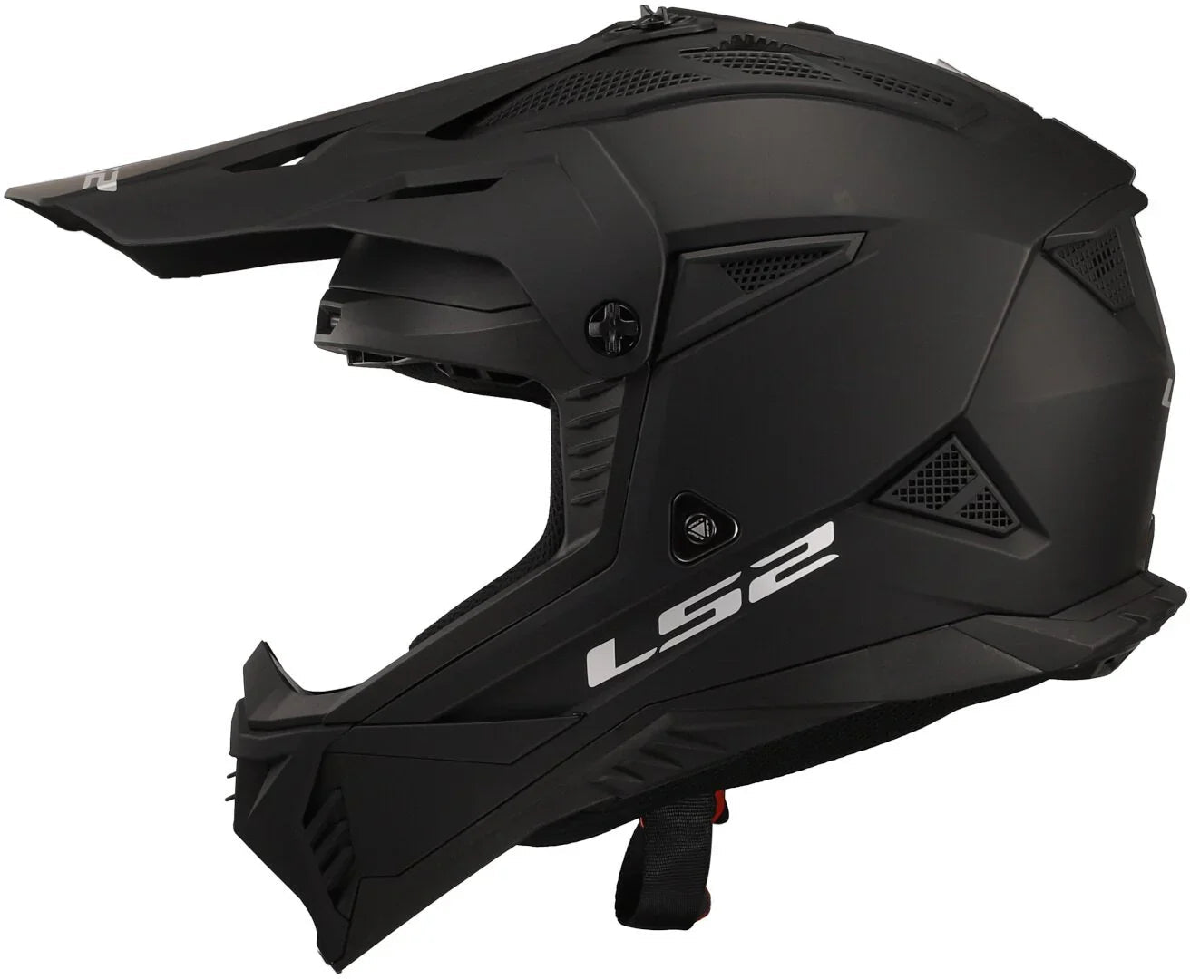 LS2 MX708 Fast II cross helm matt zwart - KartKings