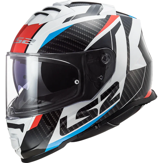 LS2 FF800 Storm II racer glans blauw/rood/wit - KartKings