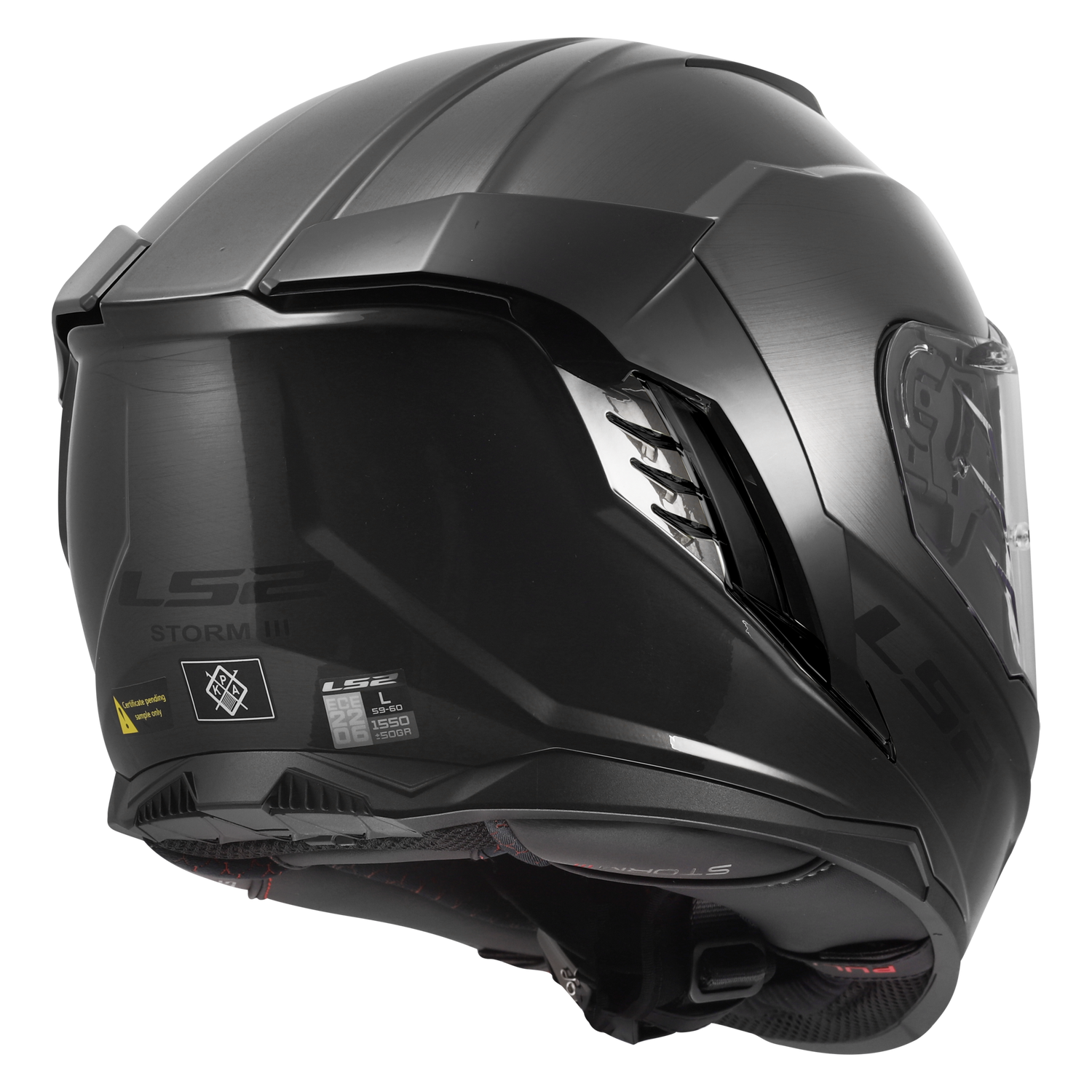 LS2 FF818 Storm III Mat Zwart - KartKings