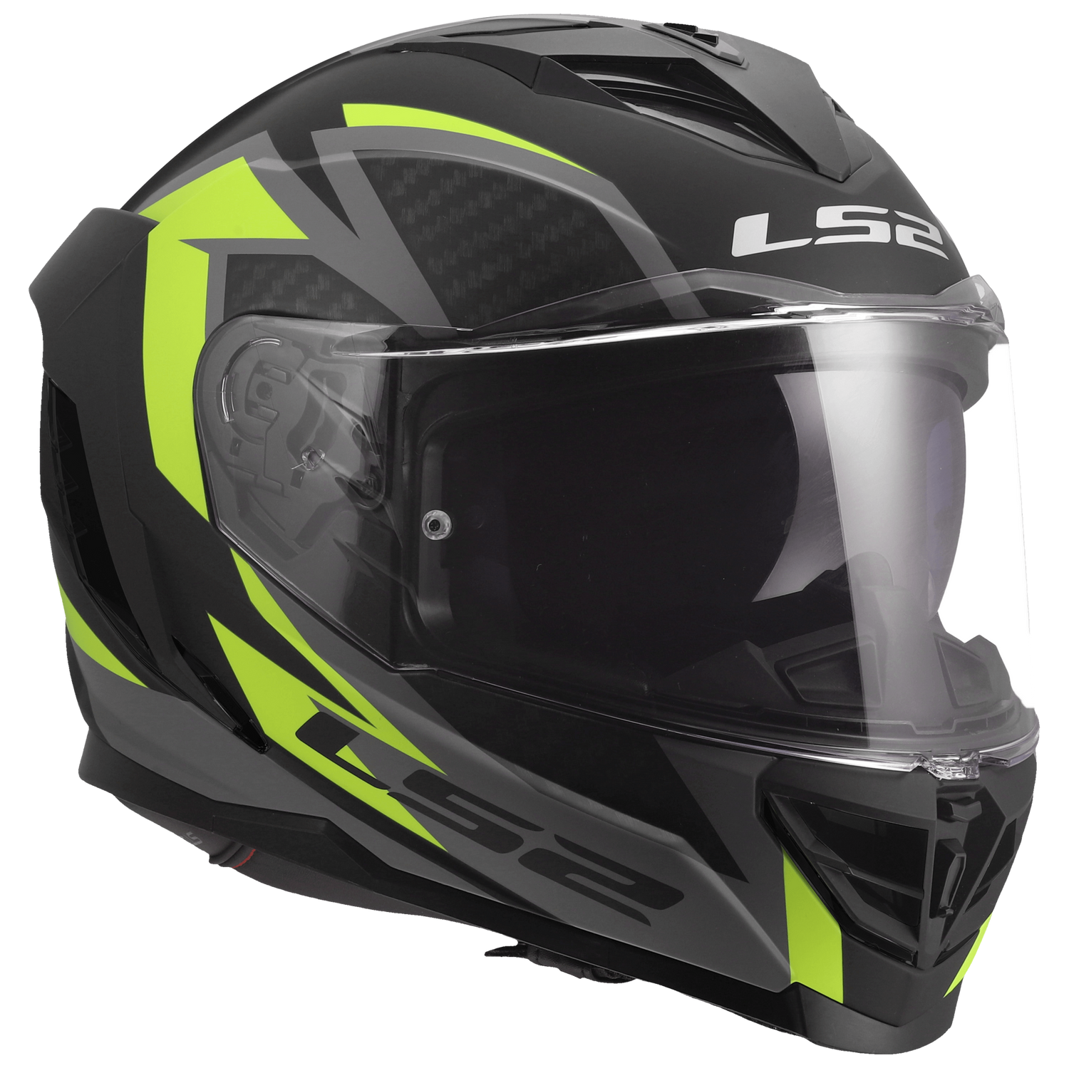 LS2 FF818 Storm III Dynamo Zwart / Fluor Geel - KartKings