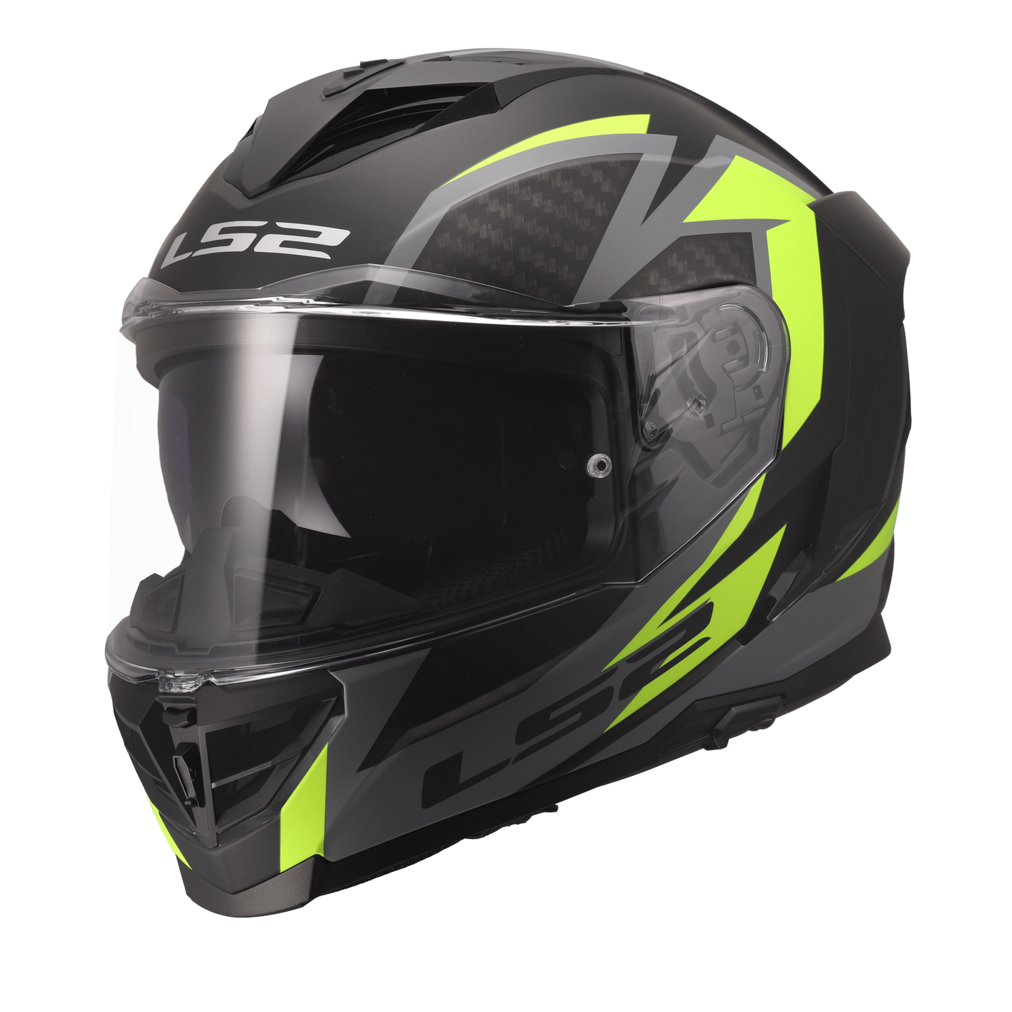LS2 FF818 Storm III Dynamo Zwart / Fluor Geel - KartKings