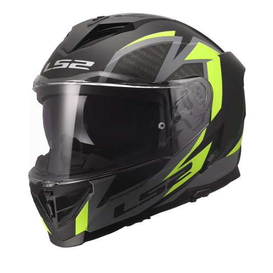 LS2 FF818 Storm III Dynamo Zwart / Fluor Geel - KartKings
