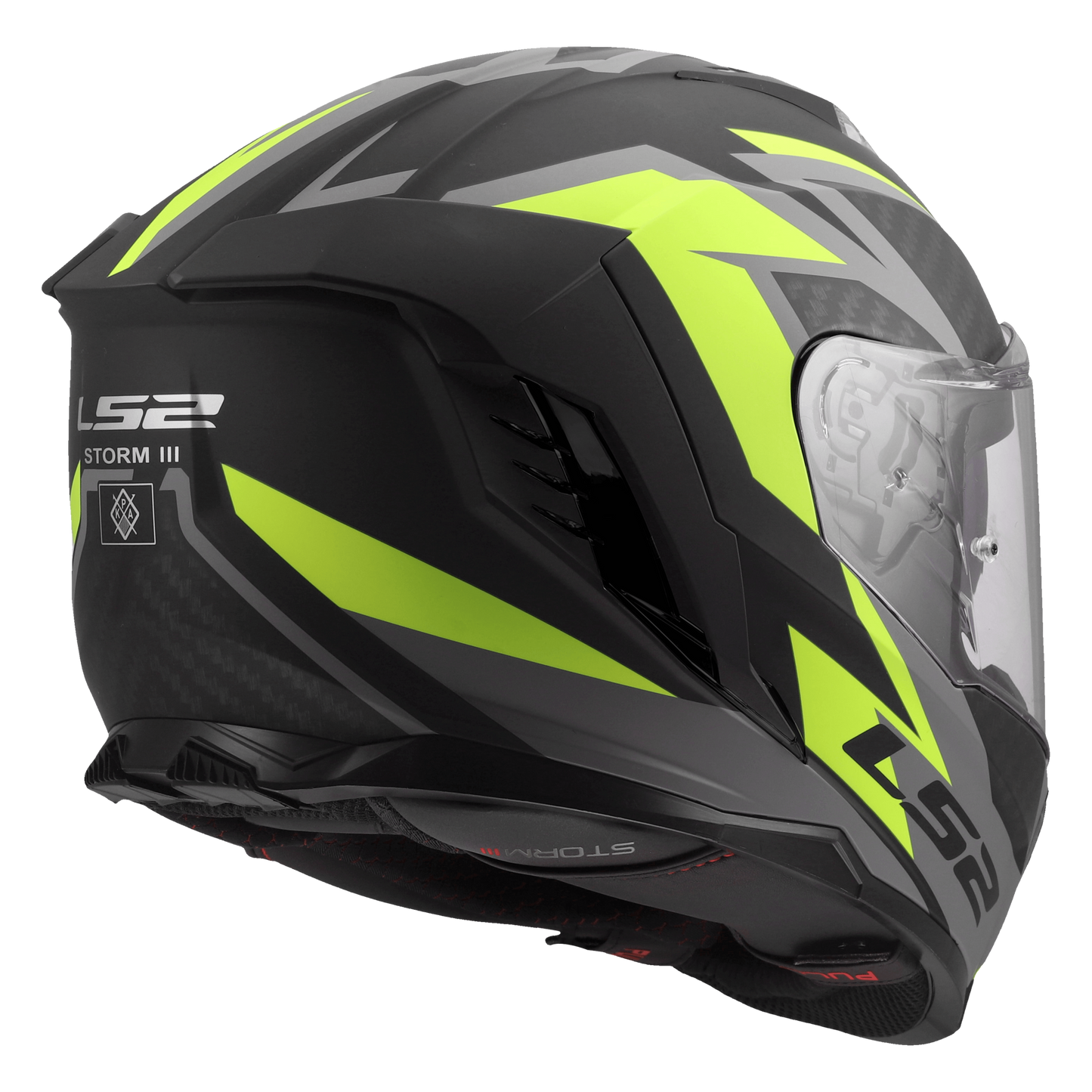 LS2 FF818 Storm III Dynamo Zwart / Fluor Geel - KartKings