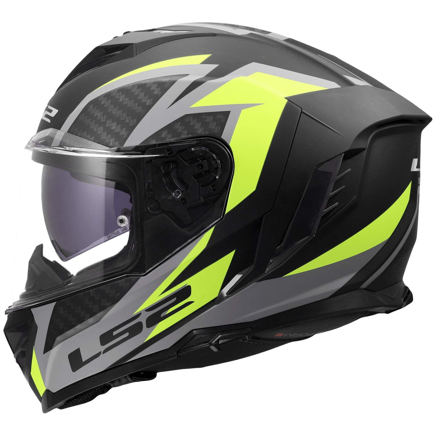LS2 FF818 Storm III Dynamo Zwart / Fluor Geel - KartKings