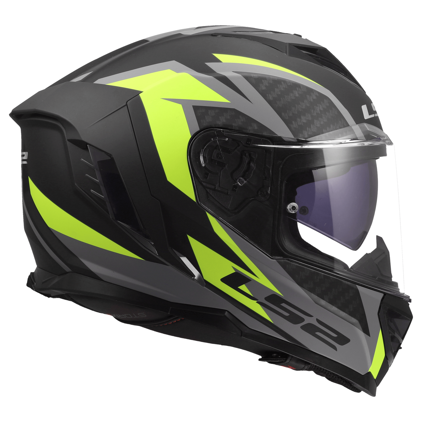 LS2 FF818 Storm III Dynamo Zwart / Fluor Geel - KartKings