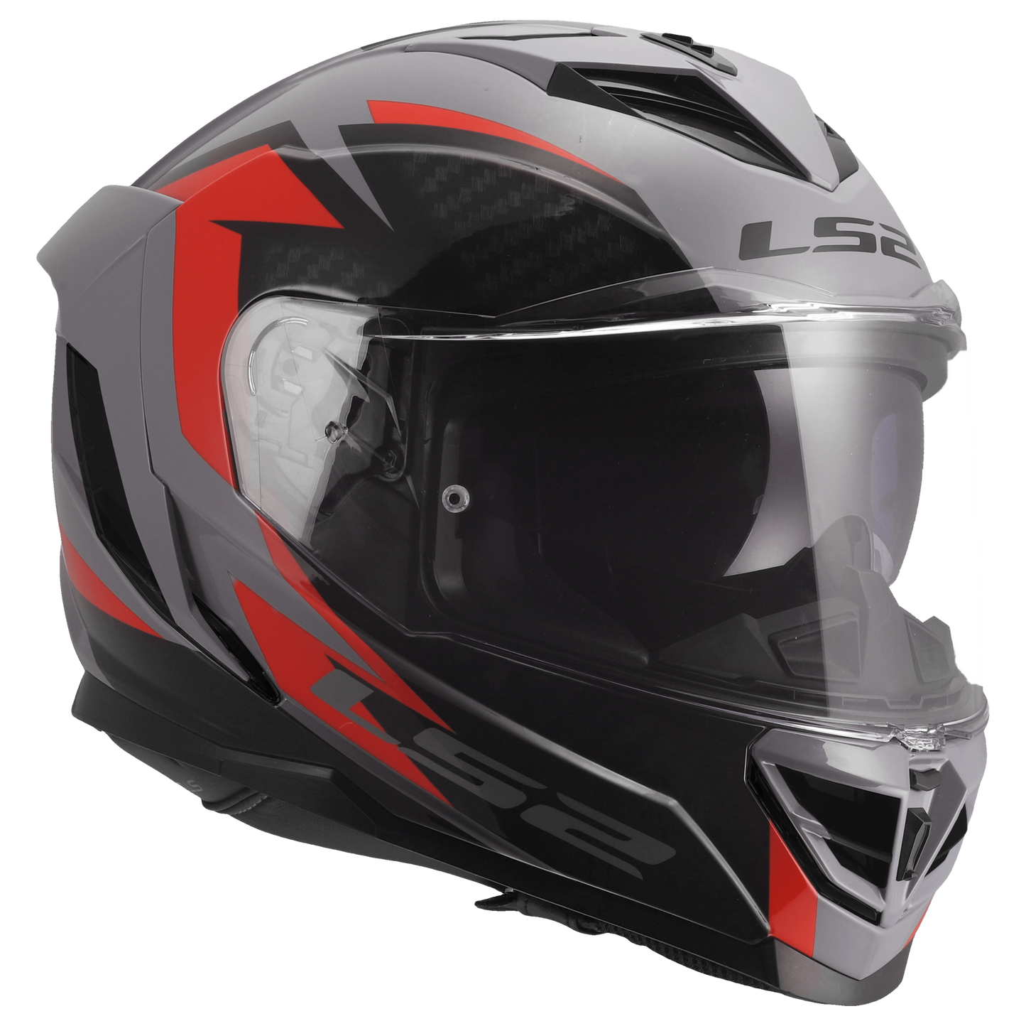 LS2 FF818 Storm III dynamo grijs rood - KartKings