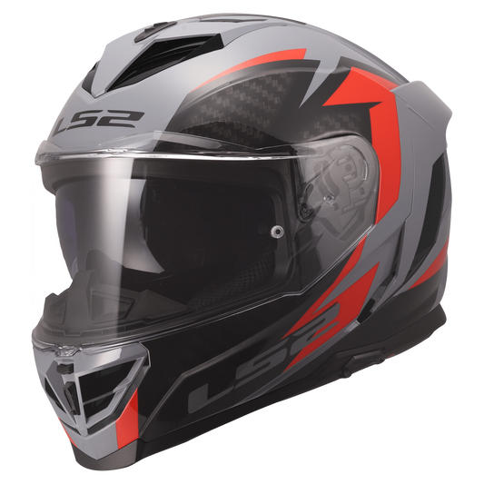 LS2 FF818 Storm III dynamo grijs rood - KartKings