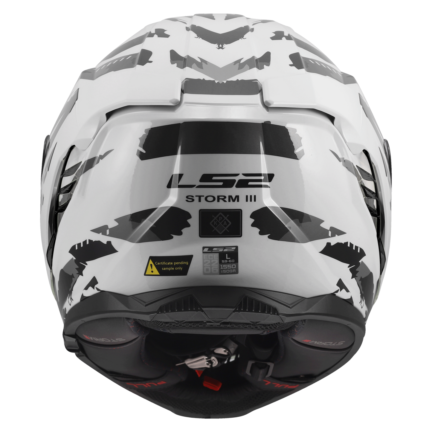 LS2 FF818 Storm III Kaos wit/grijs - KartKings