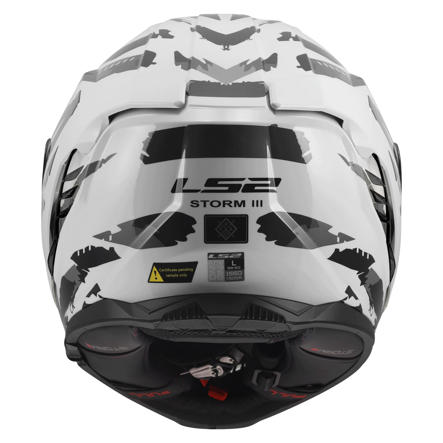 LS2 FF818 Storm III Kaos wit/grijs - KartKings