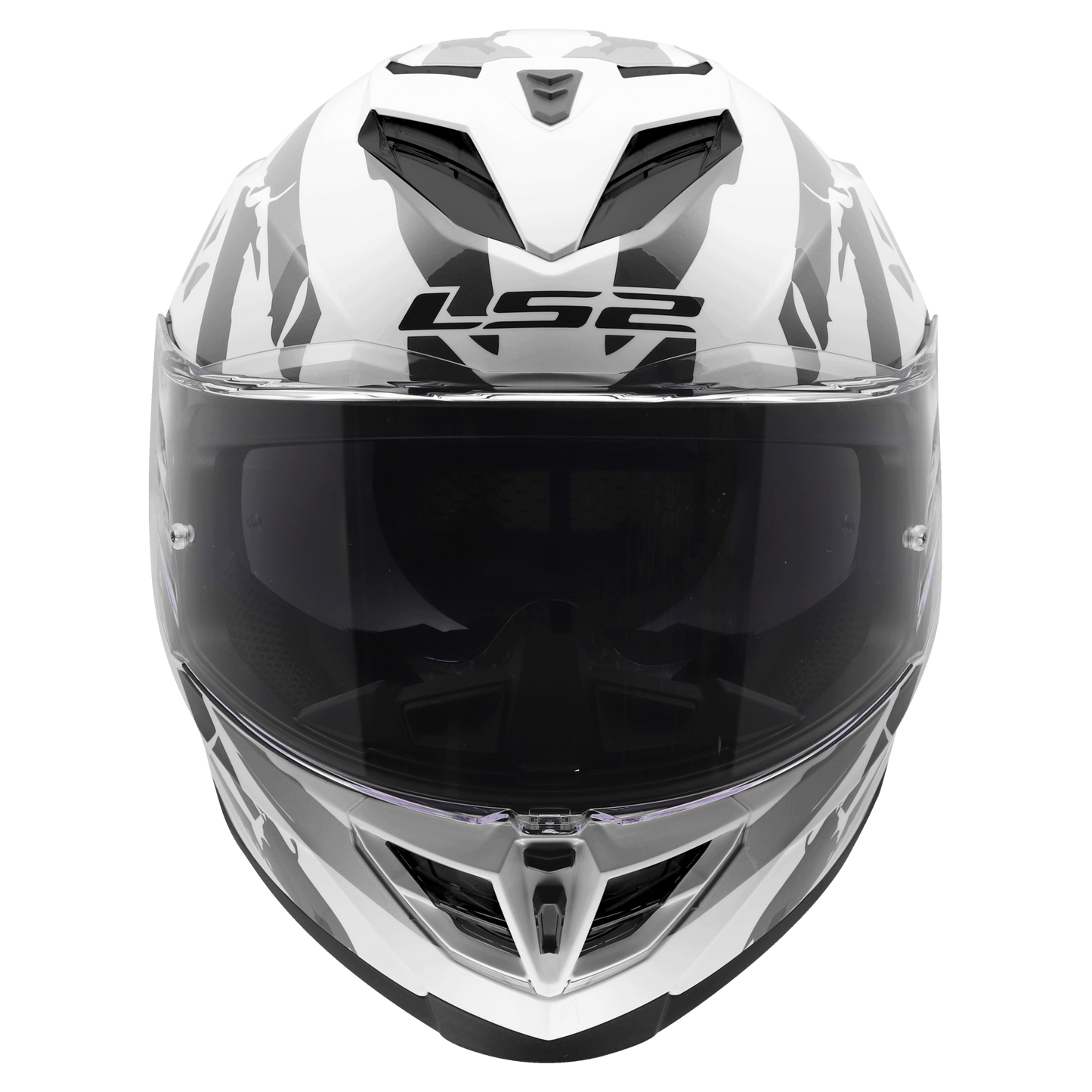 LS2 FF818 Storm III Kaos wit/grijs - KartKings