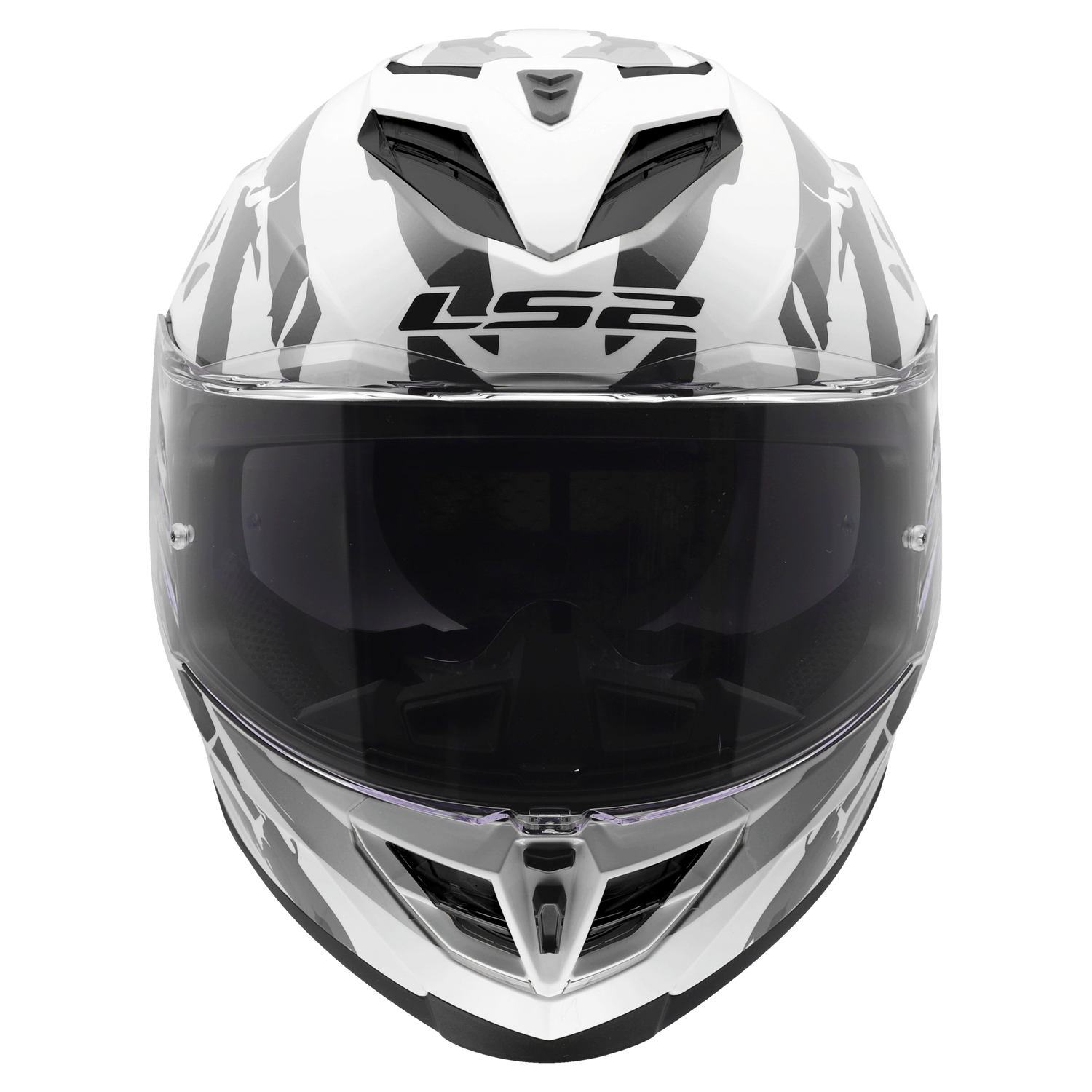 LS2 FF818 Storm III Kaos wit/grijs - KartKings