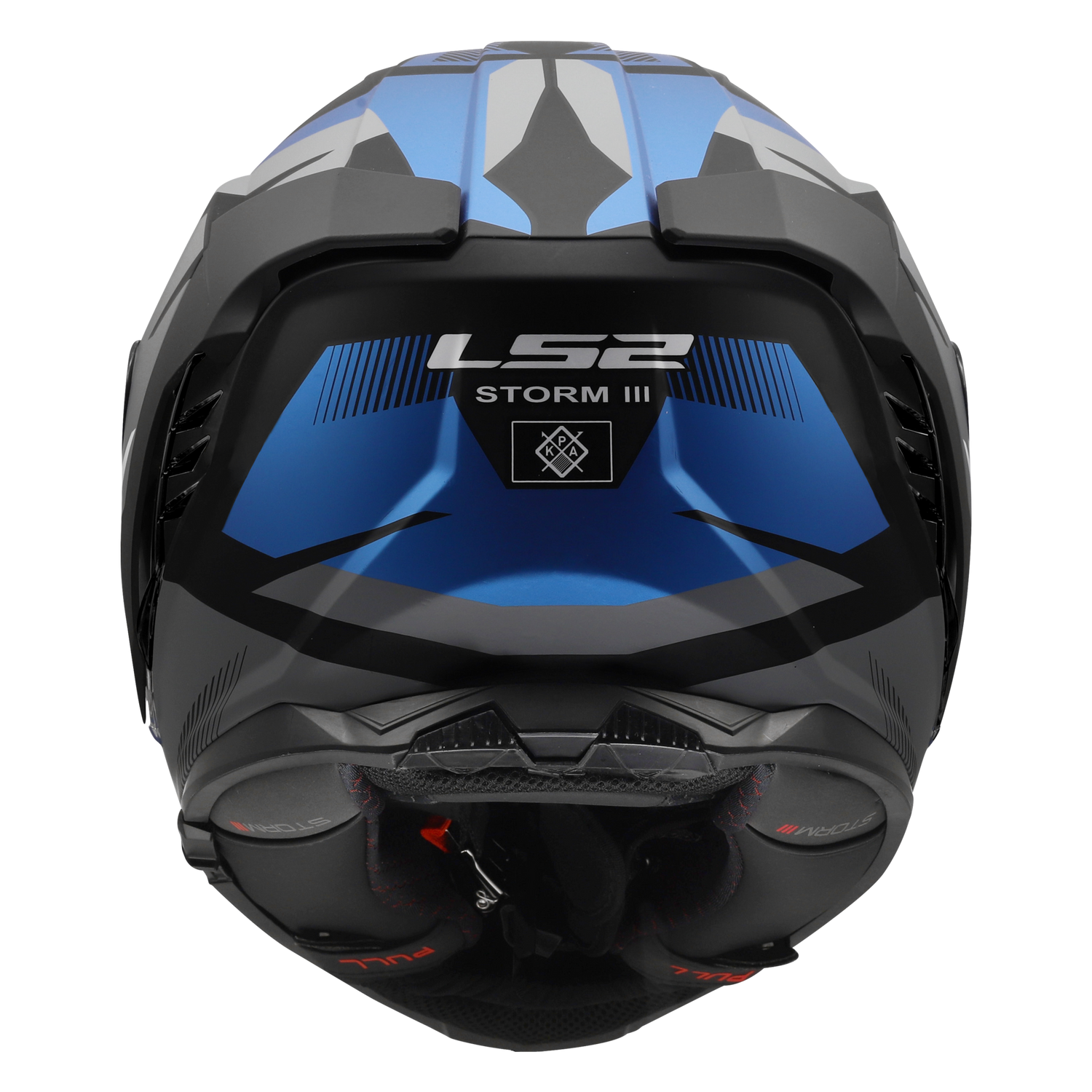 LS2 FF818 Storm III Komai zwart/blauw - KartKings