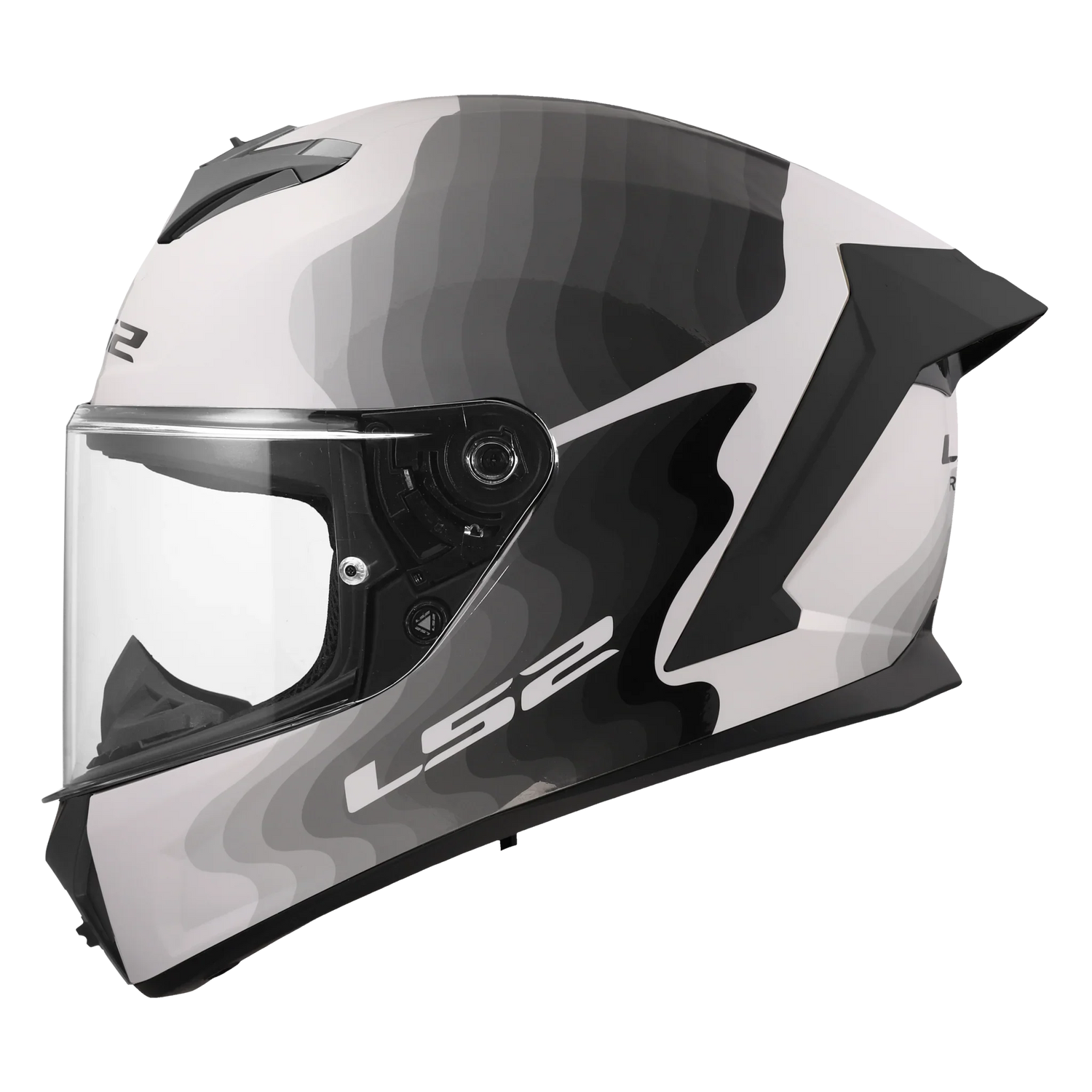 LS2 FF820 Rapid III Flow wit/zwart - KartKings