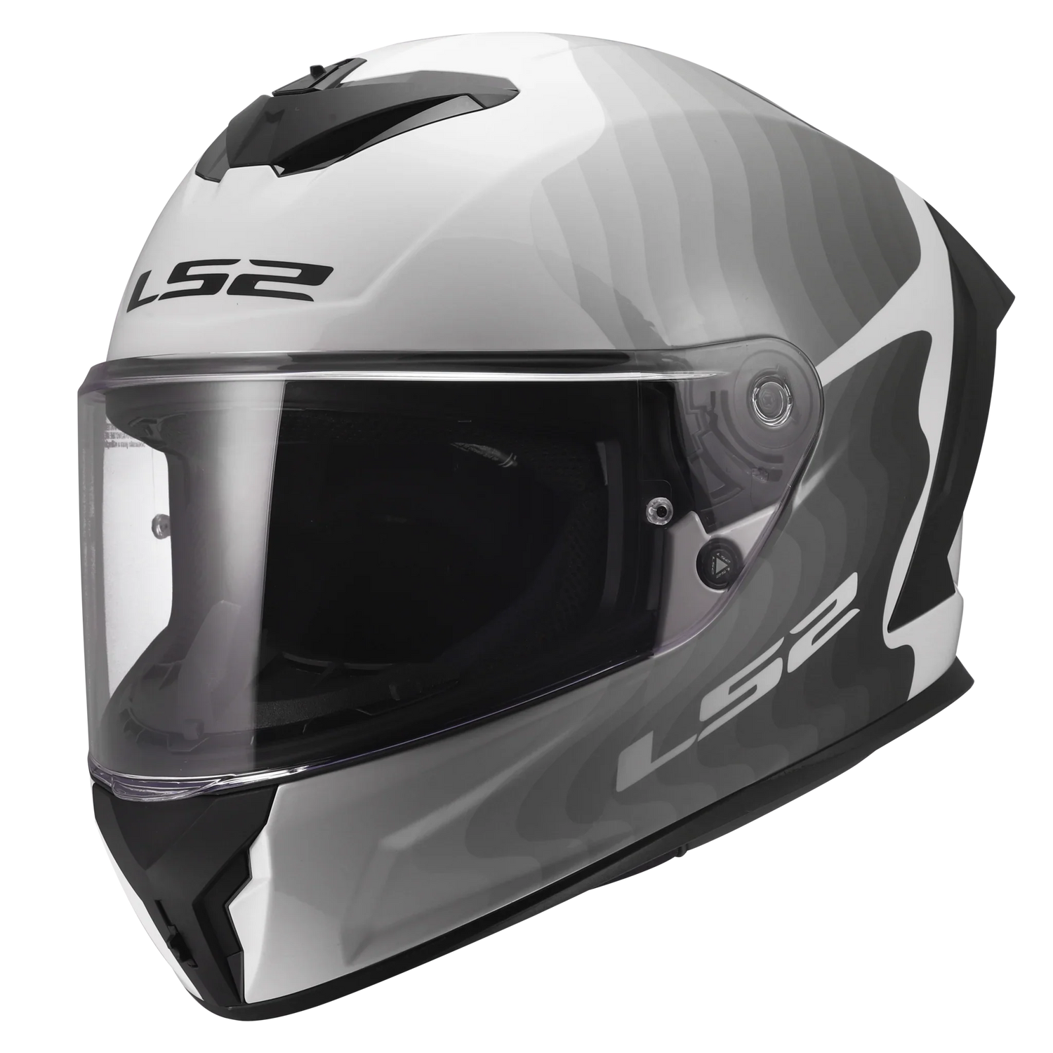 LS2 FF820 Rapid III Flow wit/zwart - KartKings