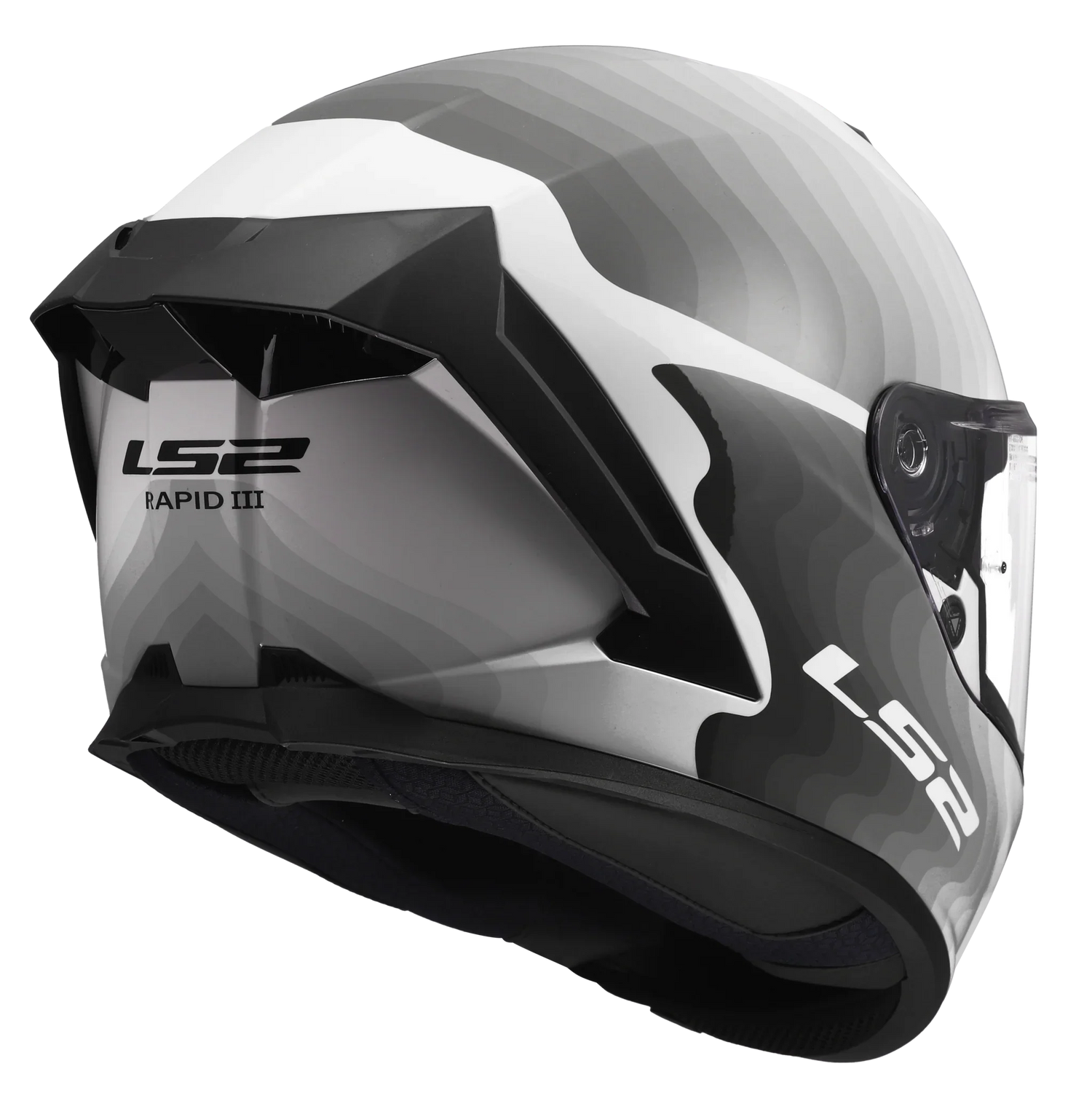 LS2 FF820 Rapid III Flow wit/zwart - KartKings