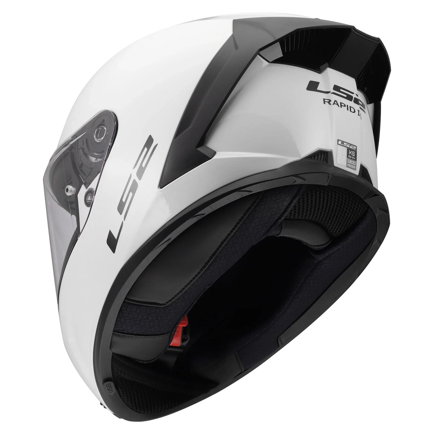 LS2 FF820 Rapid III glans wit - KartKings