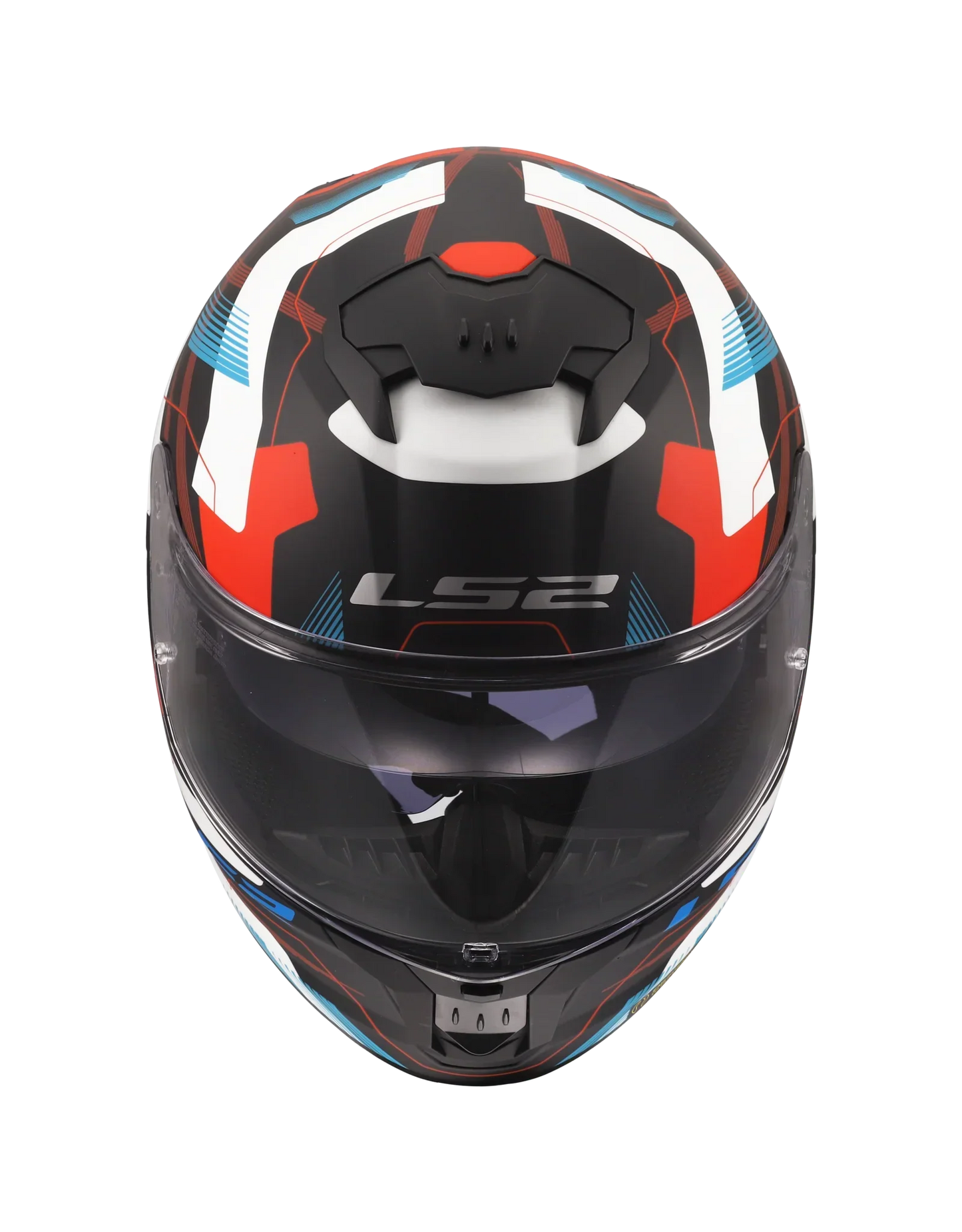 LS2 FF808 Stream II Mika wit/blauw/rood - KartKings