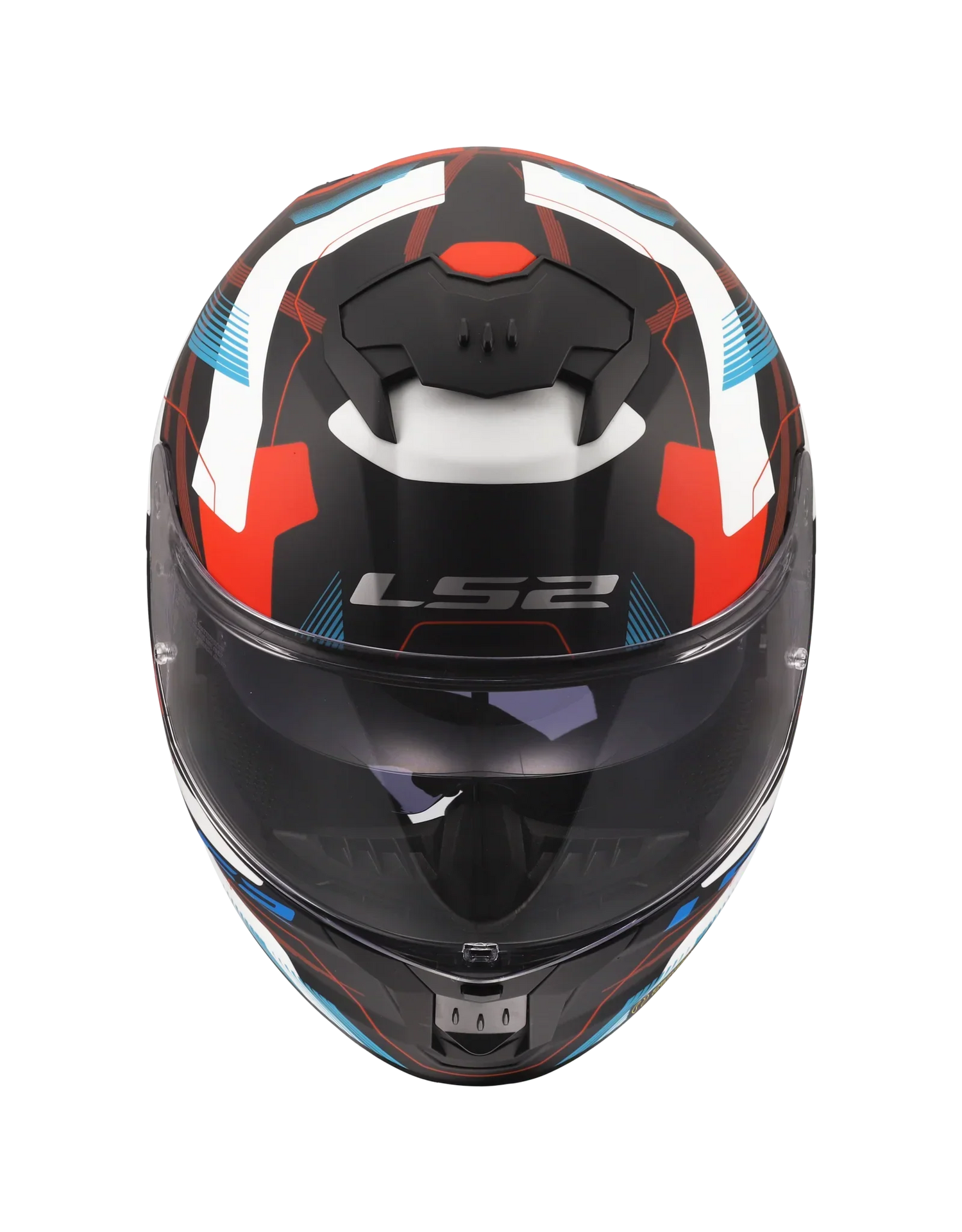LS2 FF808 Stream II Mika wit/blauw/rood - KartKings