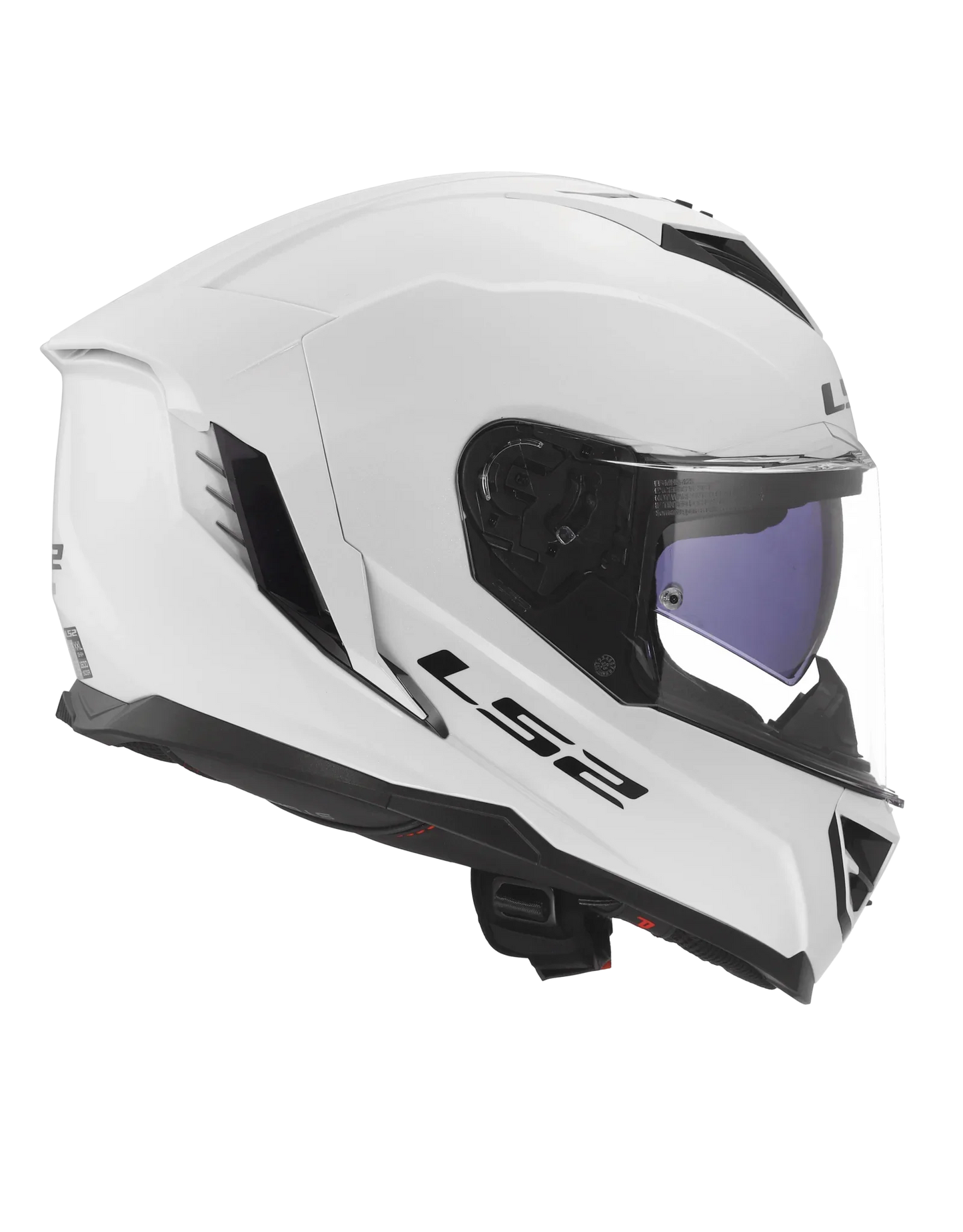 LS2 FF818 Storm III Glans Wit - KartKings