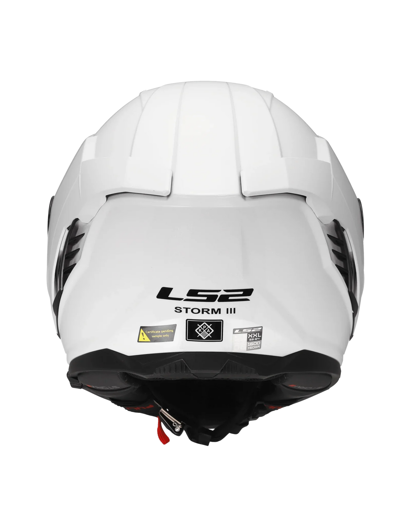 LS2 FF818 Storm III Glans Wit - KartKings