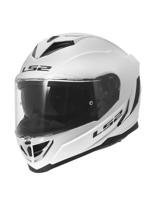 LS2 FF818 Storm III Glans Wit - KartKings