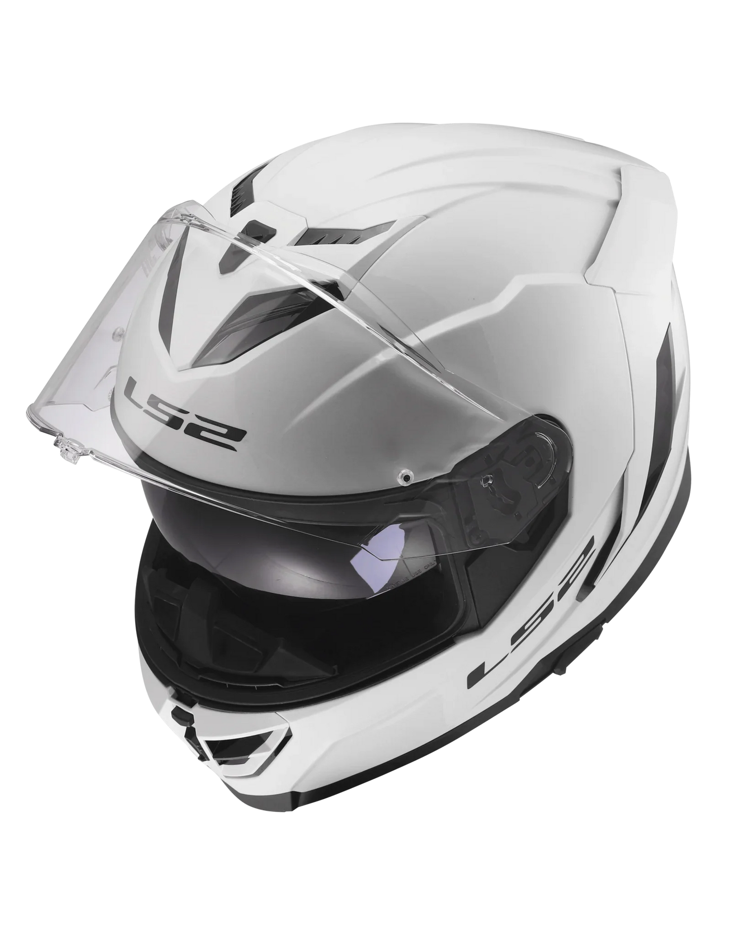 LS2 FF818 Storm III Glans Wit - KartKings