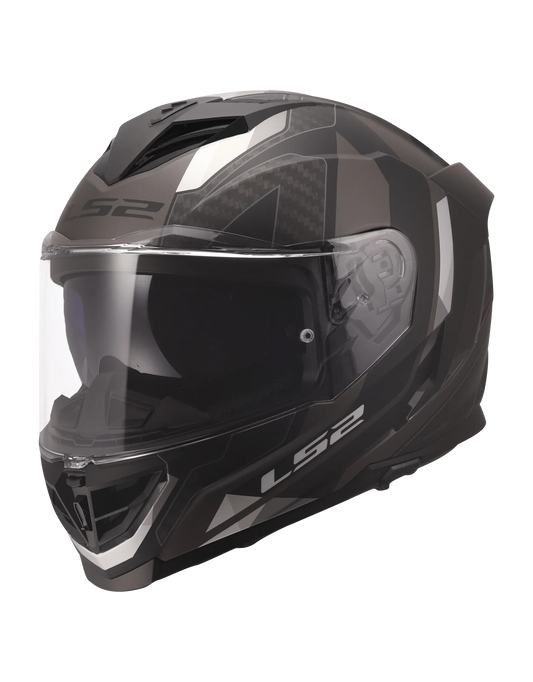 LS2 FF818 STORM III SPORTY Zwart / Grijs - KartKings