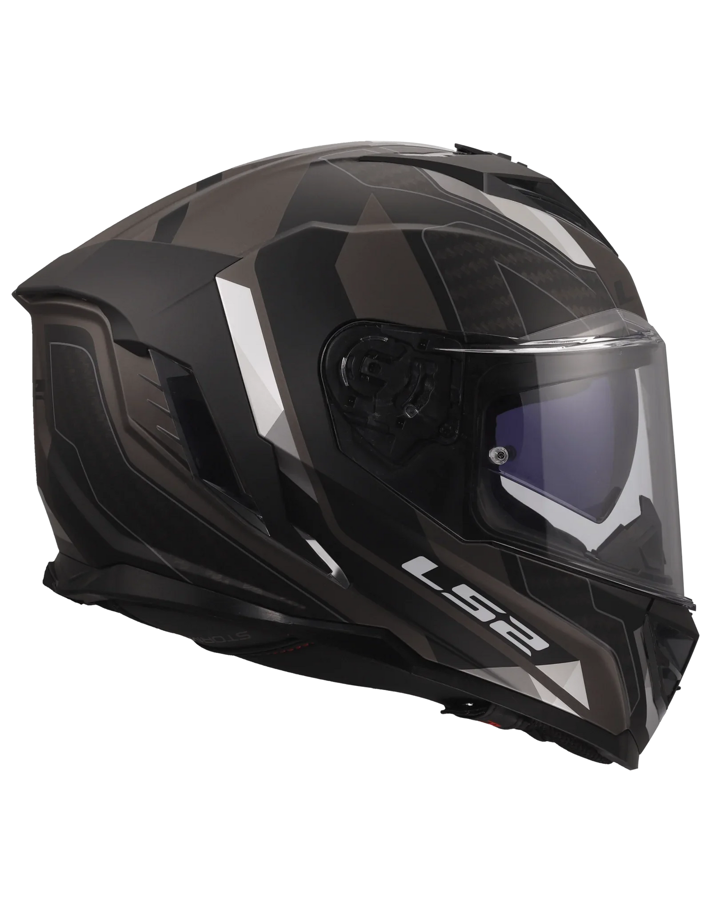 LS2 FF818 STORM III SPORTY Zwart / Grijs - KartKings